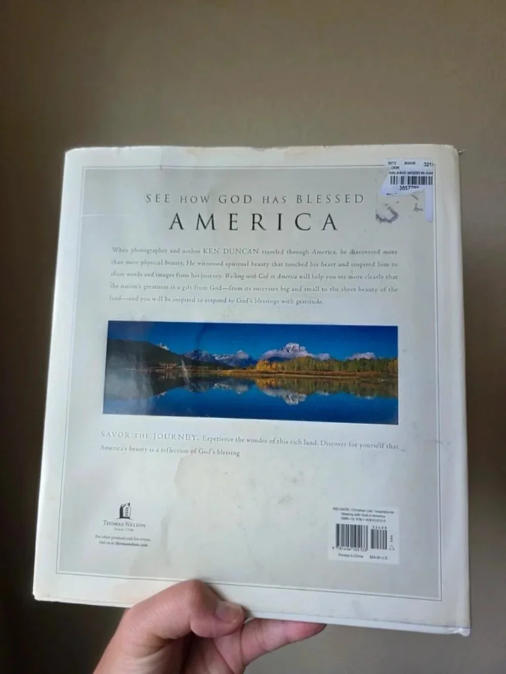 Ken Duncan: Walking with God in America Hardcover Coffee Table Photo Book